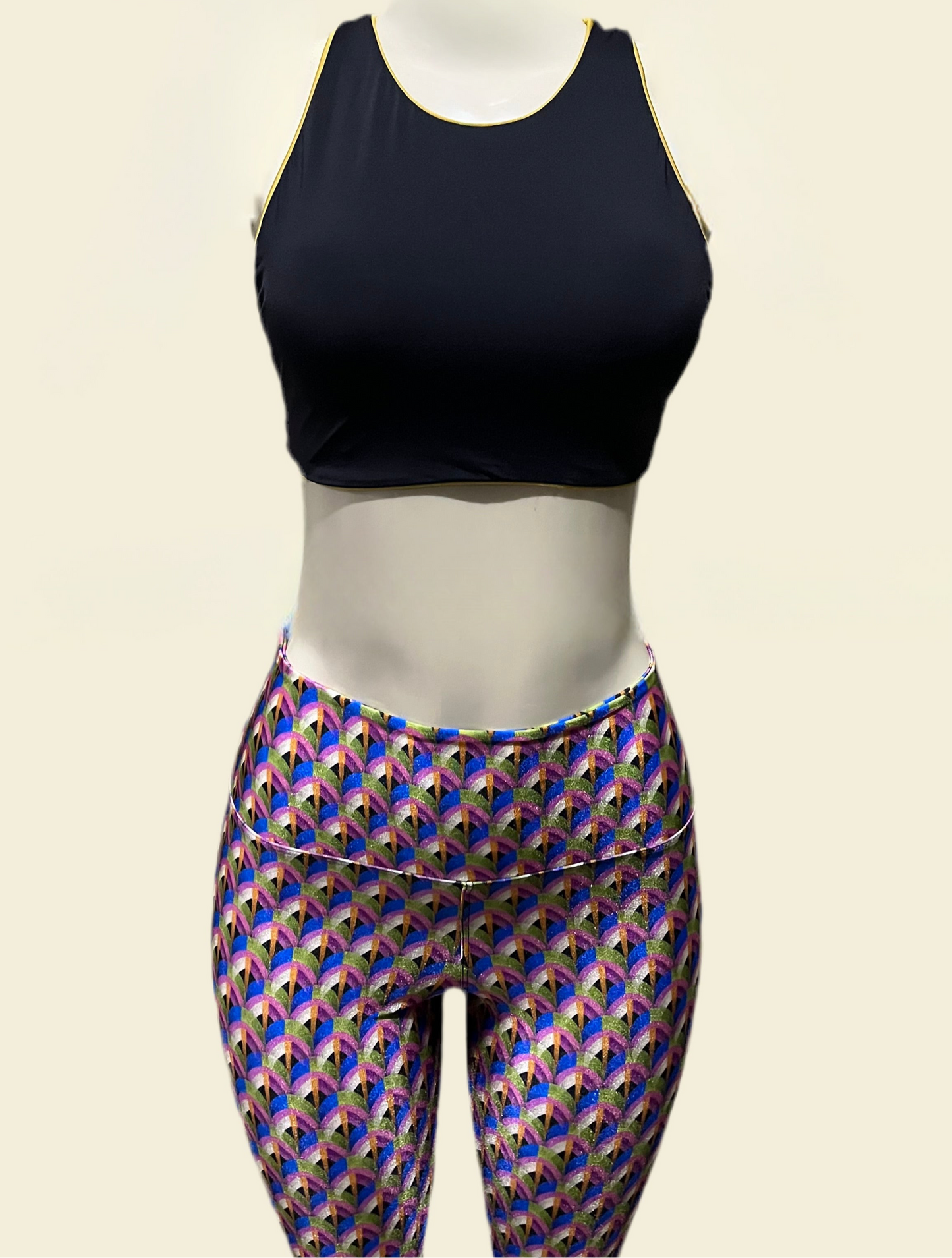 CROPPED CERRADO PAVO REAL REVERSIBLE