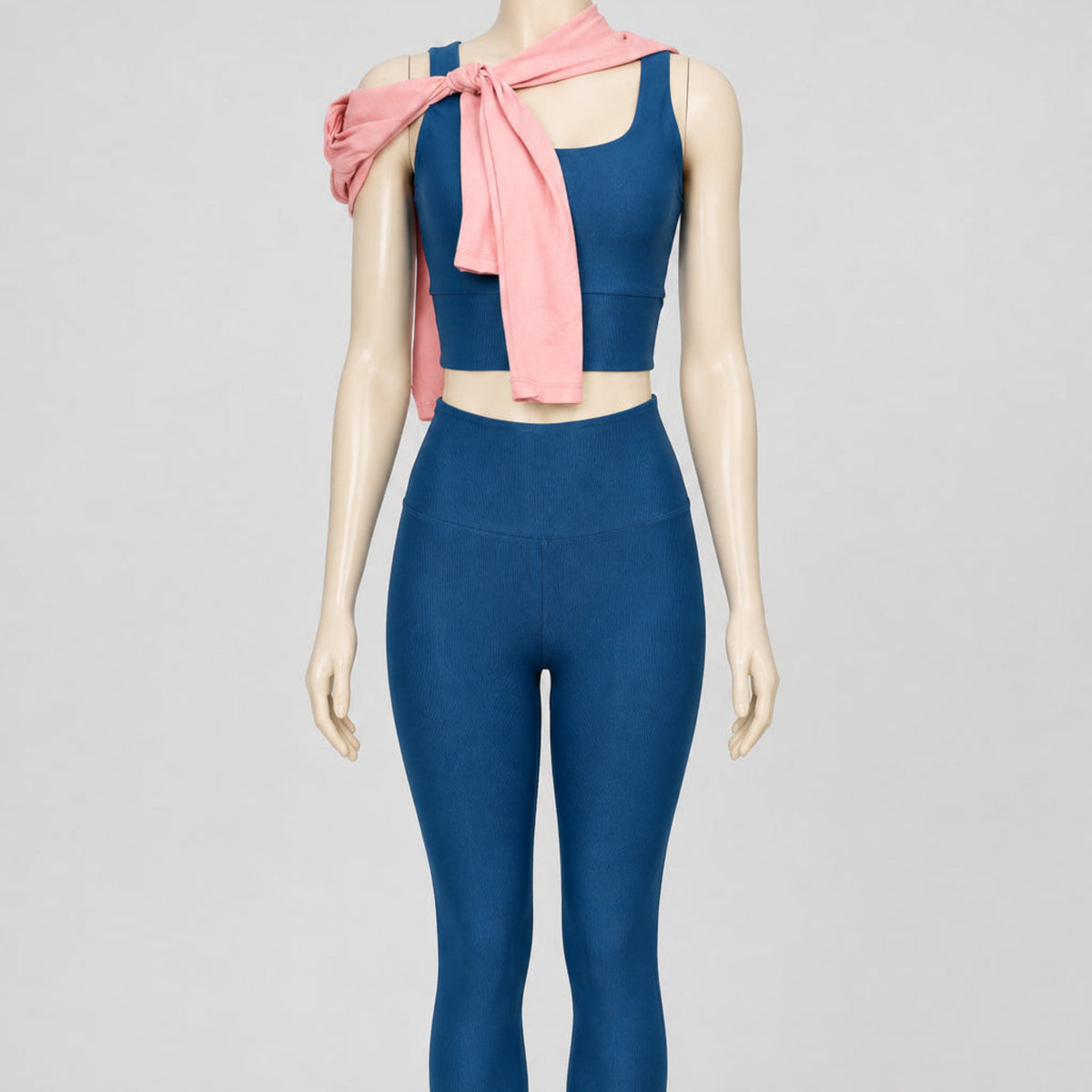 TOP V RIB AZUL NILO