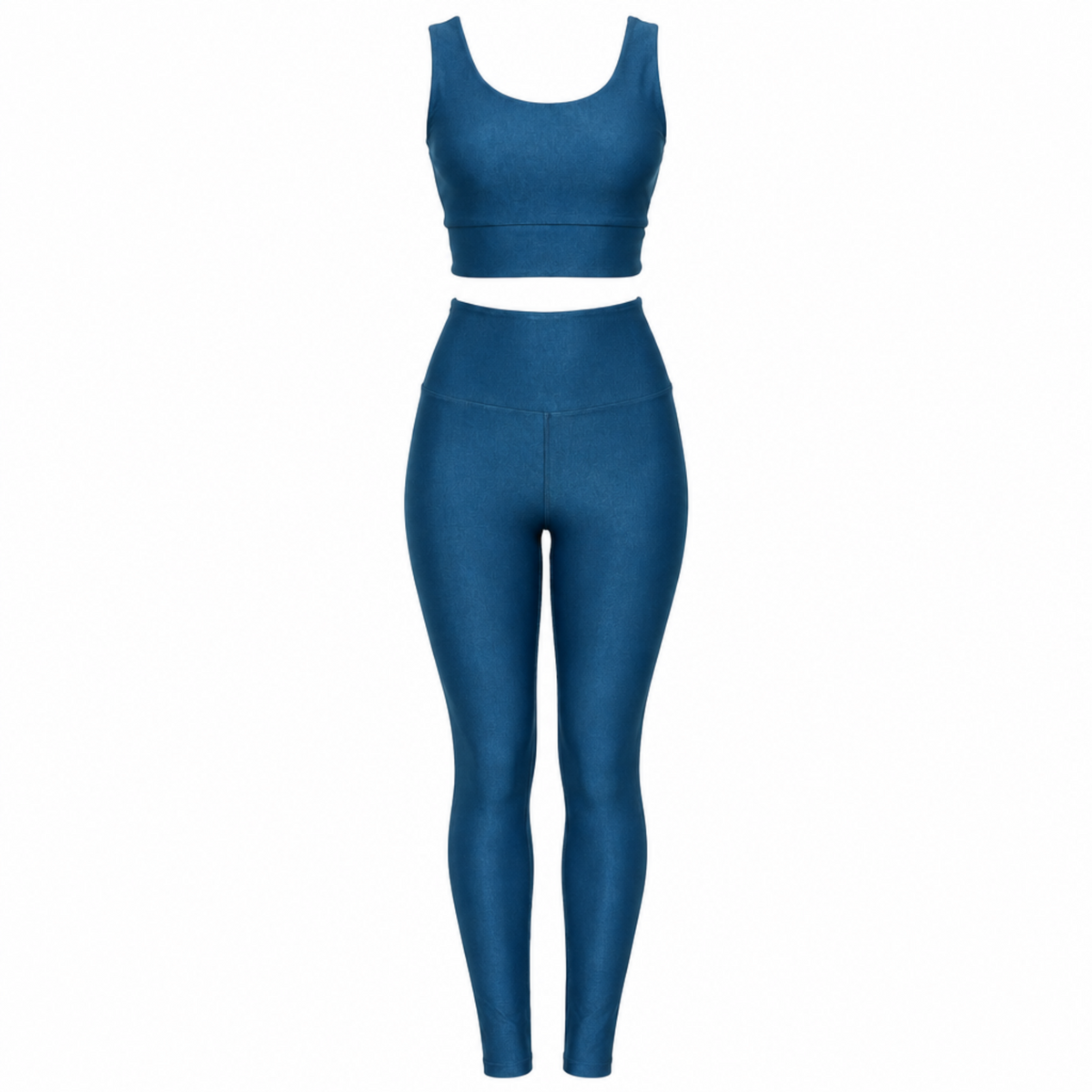 TOP V RIB AZUL NILO