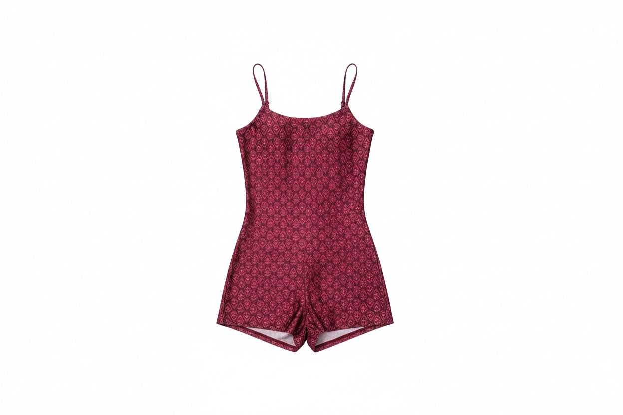JUMPSUIT SHORT YOGINI OPEN BACK PRINT CHILCO