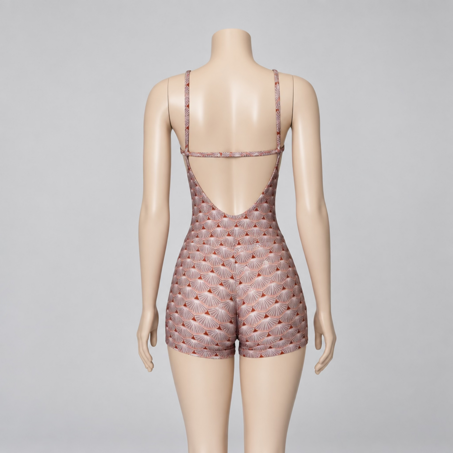 JUMPSUIT SHORT YOGINI OPEN BACK PRINT VISIRI