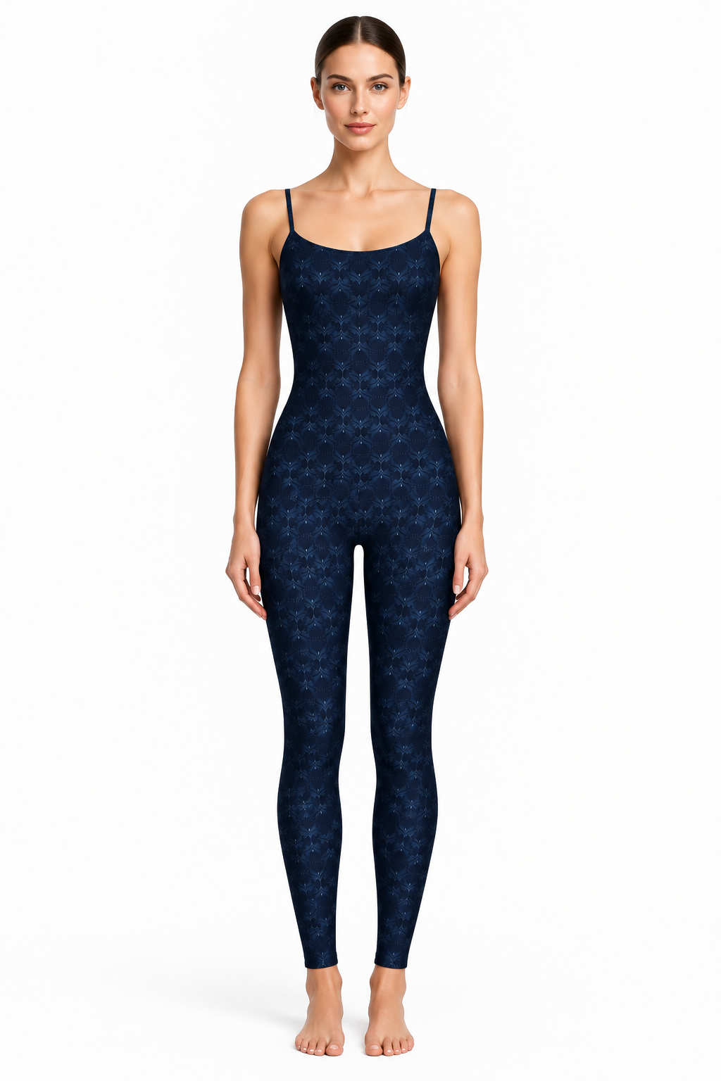 JUMPSUIT OPEN BACK INDIGO BLOOM