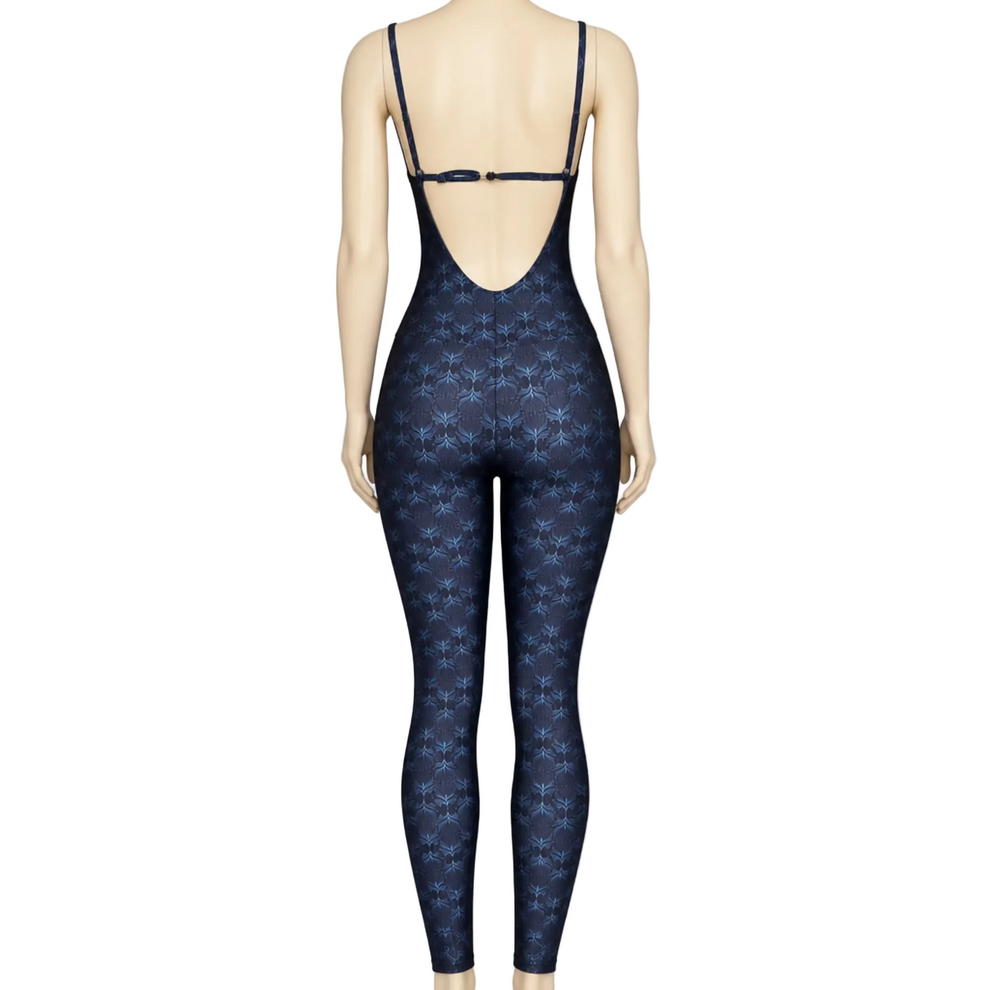 JUMPSUIT OPEN BACK INDIGO BLOOM