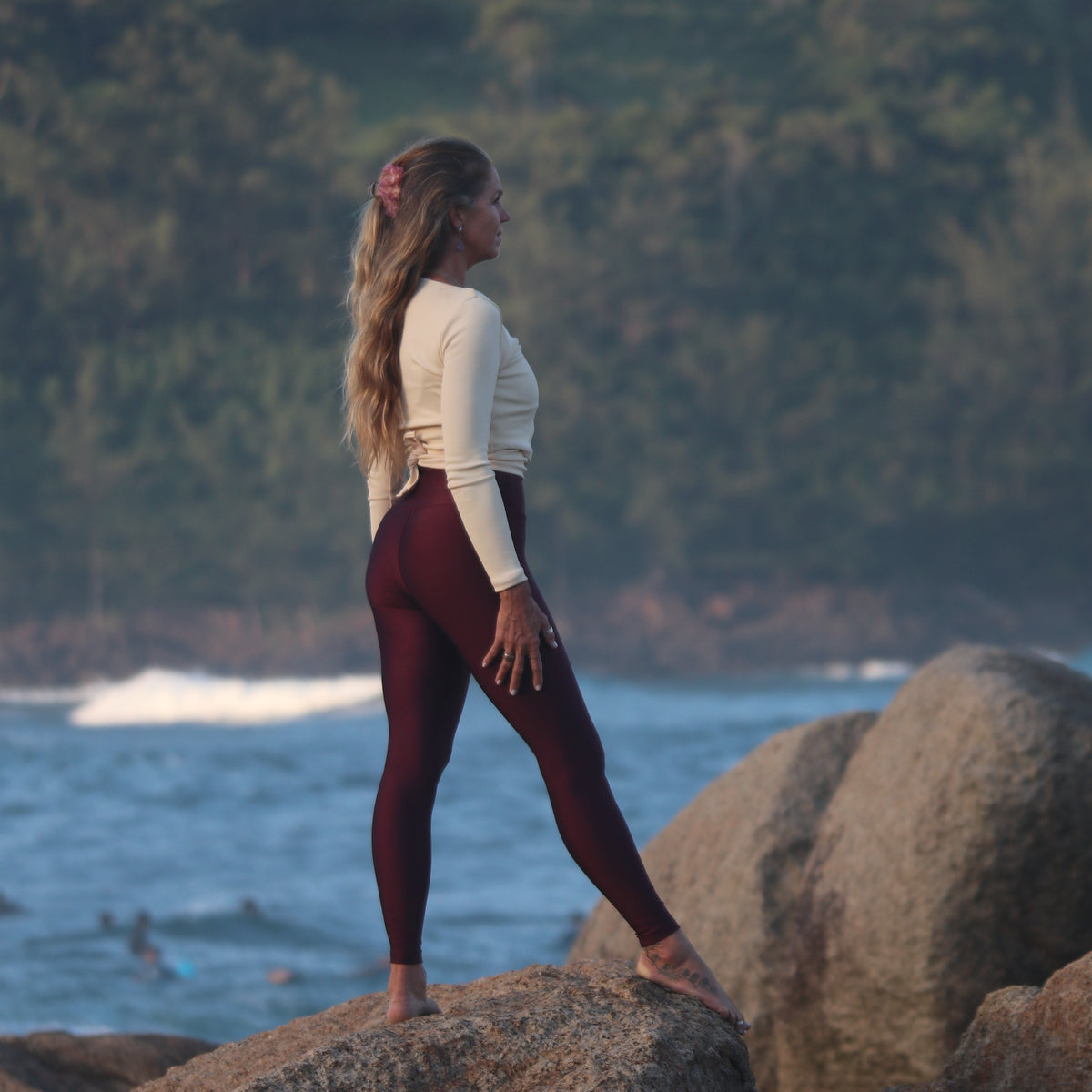 Top Toni Negro · Grace & Mila — jersey Tencel lana manga larga escote redondo