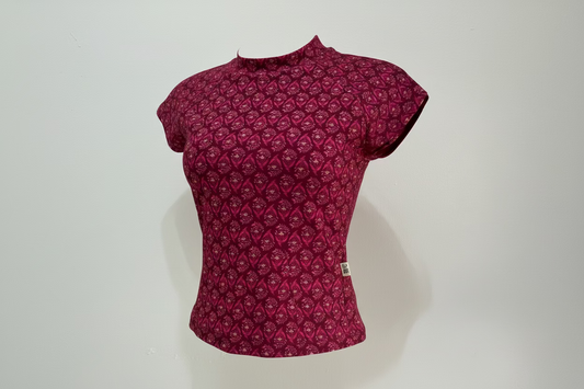 CROPPED REGLAN MANGA CORTA PRINT CHILCO