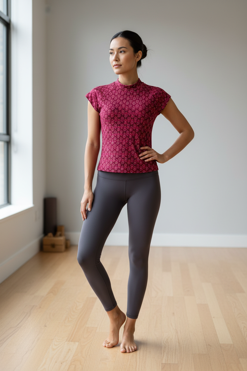 CROPPED REGLAN MANGA CORTA PRINT CHILCO